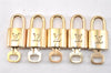 Authentic Louis Vuitton Padlock & Keys 10Set LV 1950L