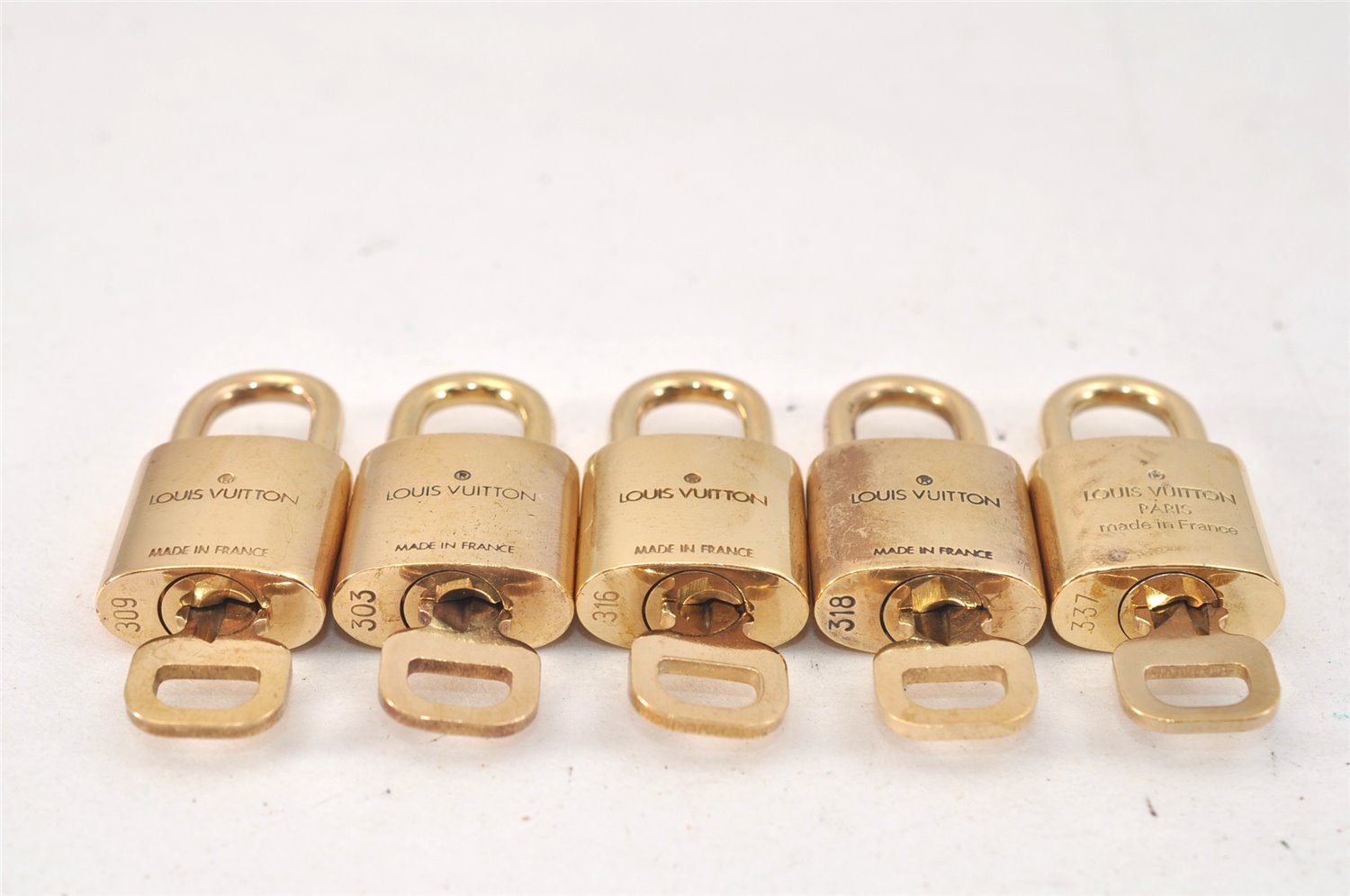 Authentic Louis Vuitton Padlock & Keys 10Set LV 1950L