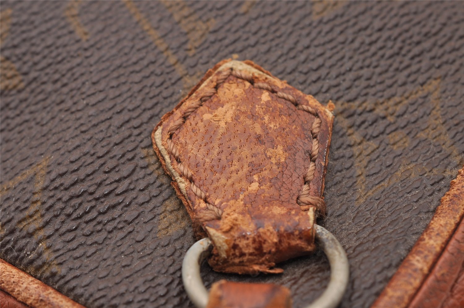 Authentic Louis Vuitton Monogram Pochette Sport Clutch Bag Old Model Junk 1951I