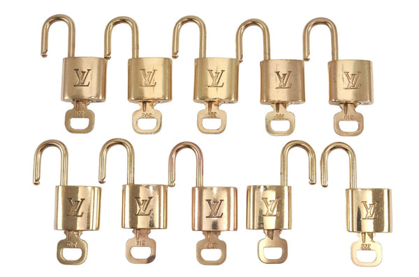 Authentic Louis Vuitton Padlock & Keys 10Set LV 1951L