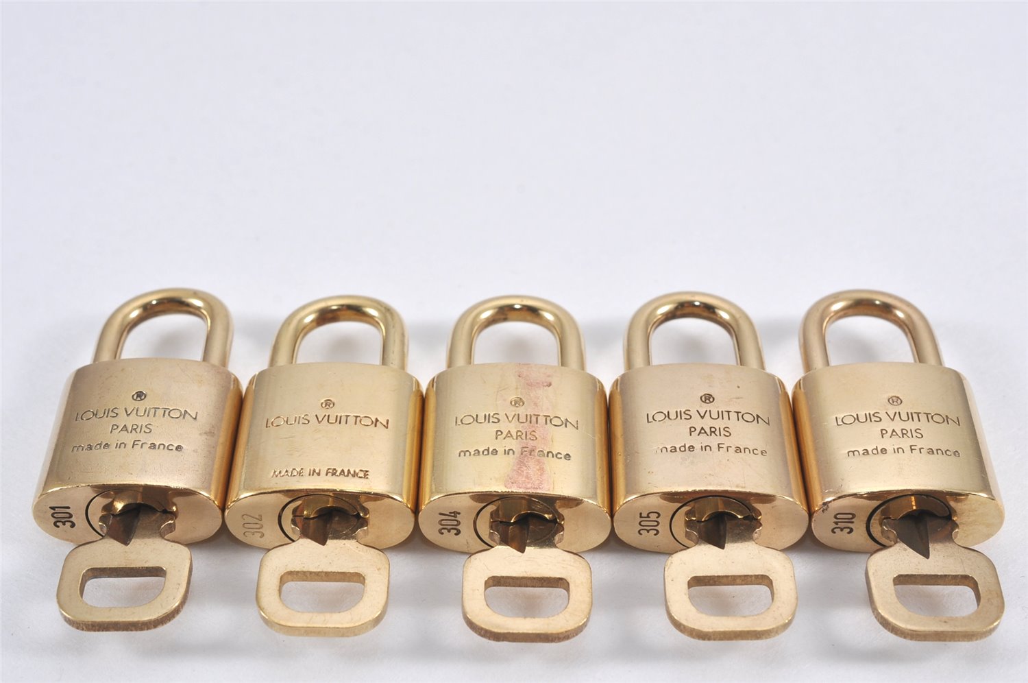 Authentic Louis Vuitton Padlock & Keys 10Set LV 1951L