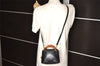 Authentic GUCCI Vintage Bamboo 2Way Shoulder Hand Bag Purse Leather Black 1952K
