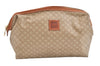 Authentic CELINE Macadam Blason Pattern Clutch Hand Bag PVC Leather Beige 1953K