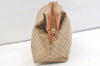 Authentic CELINE Macadam Blason Pattern Clutch Hand Bag PVC Leather Beige 1953K