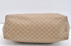 Authentic CELINE Macadam Blason Pattern Clutch Hand Bag PVC Leather Beige 1953K