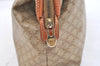 Authentic CELINE Macadam Blason Pattern Clutch Hand Bag PVC Leather Beige 1953K