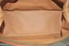 Authentic CELINE Macadam Blason Pattern Clutch Hand Bag PVC Leather Beige 1953K