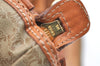 Authentic CELINE Macadam Blason Pattern Clutch Hand Bag PVC Leather Beige 1953K