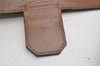 Authentic YVES SAINT LAURENT Shoulder Bag Purse PVC Leather Brown 1954K