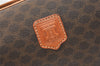 Authentic CELINE Macadam Blason Pattern Clutch Hand Bag PVC Leather Brown 1955K
