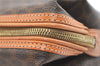 Authentic CELINE Macadam Blason Pattern Clutch Hand Bag PVC Leather Brown 1955K
