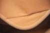 Authentic CELINE Macadam Blason Pattern Clutch Hand Bag PVC Leather Brown 1955K