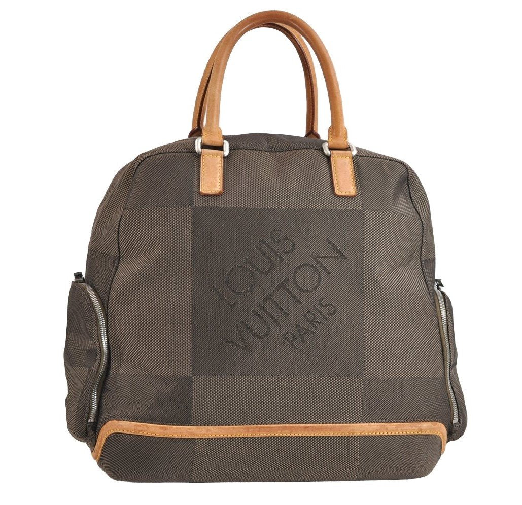 Authentic Louis Vuitton Damier Geant Aventurier Boston Bag Brown M93060 LV 1956J