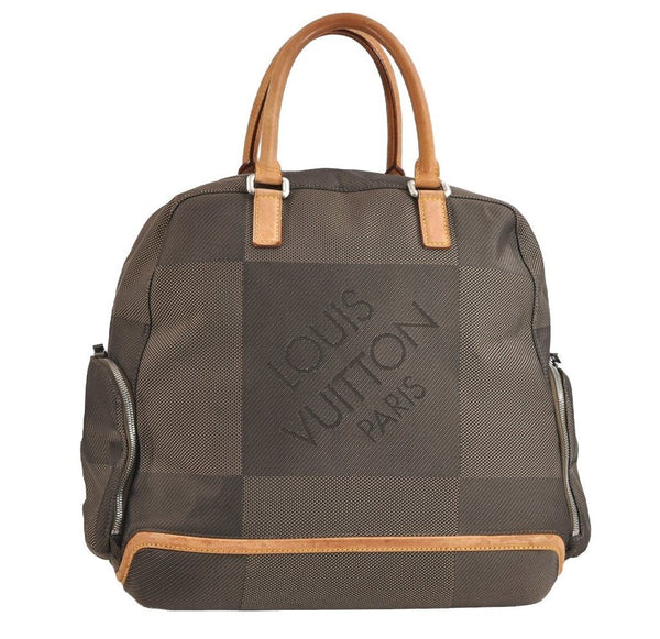 Authentic Louis Vuitton Damier Geant Aventurier Boston Bag Brown M93060 LV 1956J