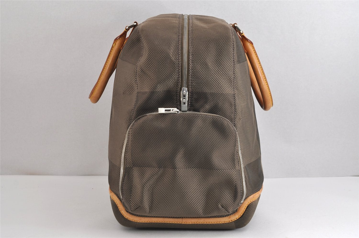 Authentic Louis Vuitton Damier Geant Aventurier Boston Bag Brown M93060 LV 1956J