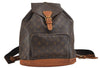 Authentic Louis Vuitton Monogram Montsouris GM Backpack M51135 LV 1959J