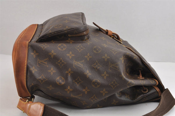 Authentic Louis Vuitton Monogram Montsouris GM Backpack M51135 LV 1959J