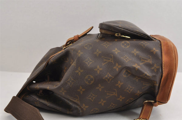 Authentic Louis Vuitton Monogram Montsouris GM Backpack M51135 LV 1959J