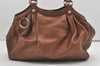 Authentic GUCCI Sukey Vintage Shoulder Tote Bag Leather 211944 Brown 1960J