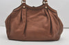 Authentic GUCCI Sukey Vintage Shoulder Tote Bag Leather 211944 Brown 1960J