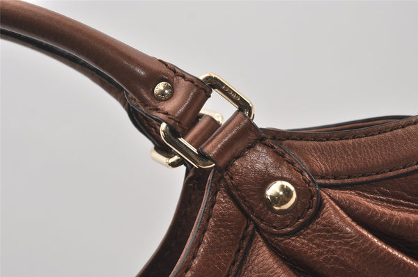 Authentic GUCCI Sukey Vintage Shoulder Tote Bag Leather 211944 Brown 1960J