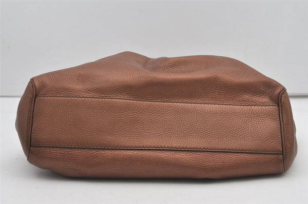 Authentic GUCCI Sukey Vintage Shoulder Tote Bag Leather 211944 Brown 1960J