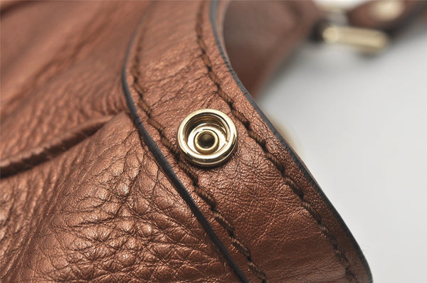 Authentic GUCCI Sukey Vintage Shoulder Tote Bag Leather 211944 Brown 1960J