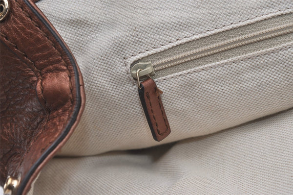 Authentic GUCCI Sukey Vintage Shoulder Tote Bag Leather 211944 Brown 1960J