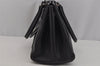 Authentic Christian Dior Vintage Shoulder Hand Bag Purse Leather Black CD 1962J