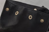 Authentic Christian Dior Vintage Shoulder Hand Bag Purse Leather Black CD 1962J