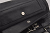 Authentic Christian Dior Vintage Shoulder Hand Bag Purse Leather Black CD 1962J