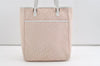 Authentic Christian Dior Trotter Shoulder Tote Bag Canvas Leather Pink 1963J