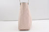 Authentic Christian Dior Trotter Shoulder Tote Bag Canvas Leather Pink 1963J