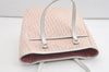 Authentic Christian Dior Trotter Shoulder Tote Bag Canvas Leather Pink 1963J