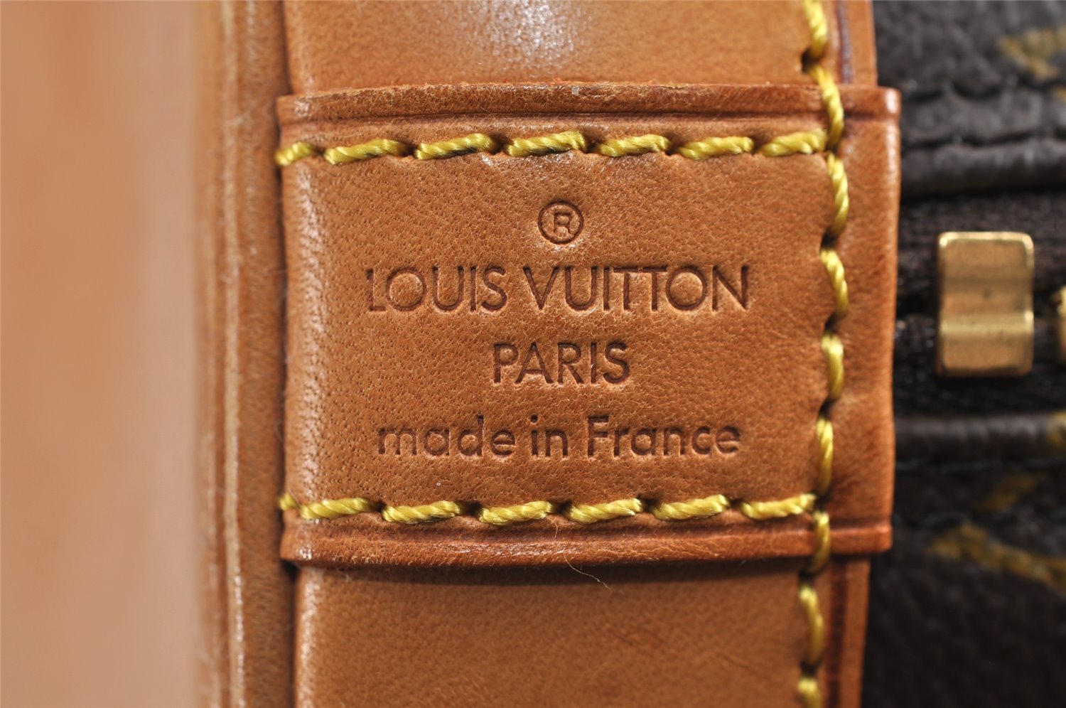 Authentic Louis Vuitton Monogram Alma Hand Bag Purse M51130 LV 1964J
