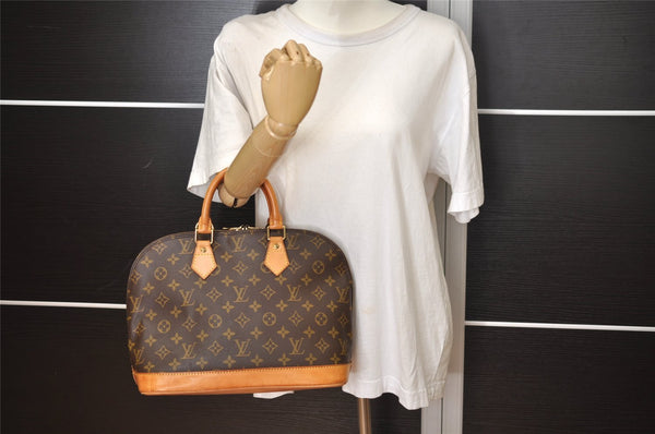 Authentic Louis Vuitton Monogram Alma Hand Bag Purse M51130 LV 1964J