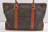 Auth Louis Vuitton Monogram Sac Weekend PM Vintage Tote Hand Bag M42425 LV 1968J