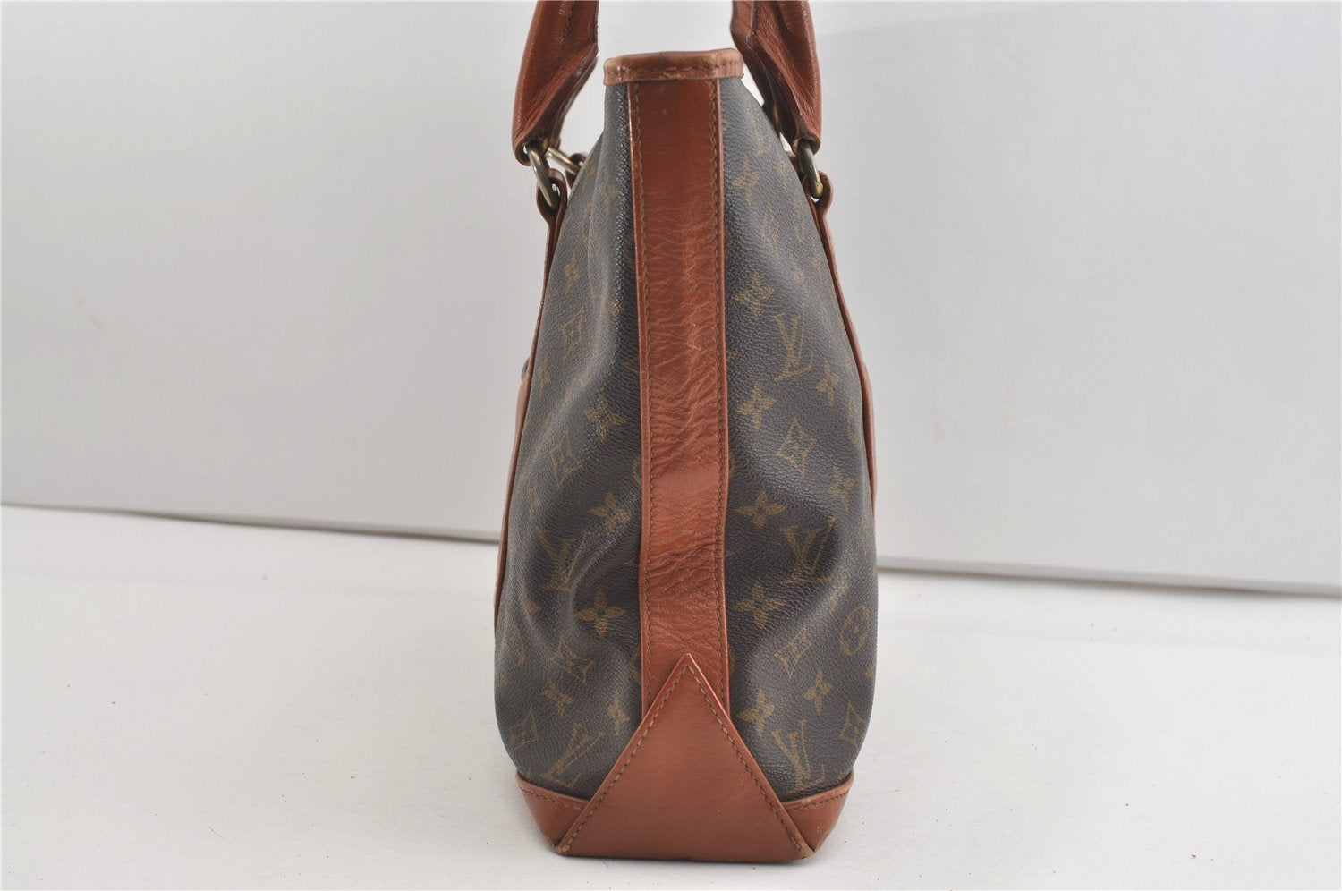 Auth Louis Vuitton Monogram Sac Weekend PM Vintage Tote Hand Bag M42425 LV 1968J