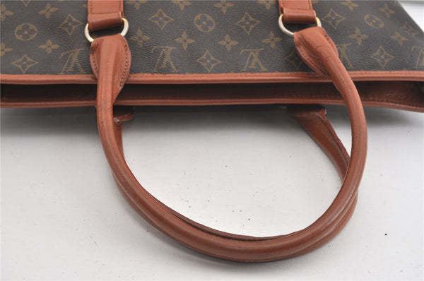Auth Louis Vuitton Monogram Sac Weekend PM Vintage Tote Hand Bag M42425 LV 1968J