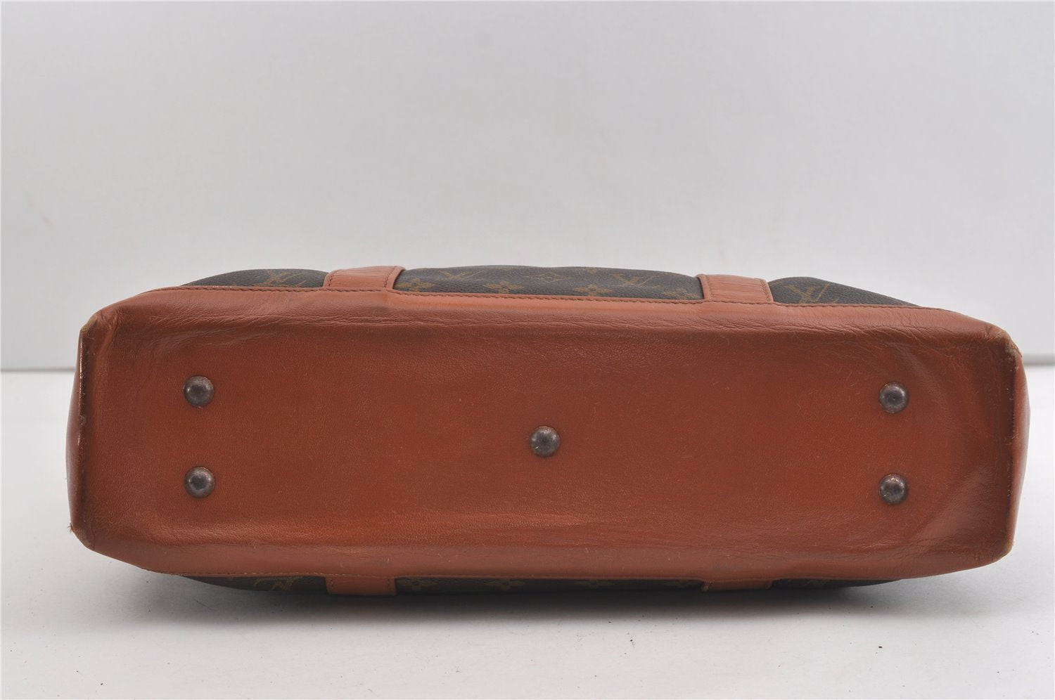 Auth Louis Vuitton Monogram Sac Weekend PM Vintage Tote Hand Bag M42425 LV 1968J