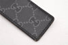 Authentic GUCCI GG Imprime Interlocking G Belt PVC Leather 90 35.4" Black 1969K