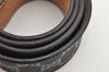Authentic GUCCI GG Imprime Interlocking G Belt PVC Leather 90 35.4" Black 1969K