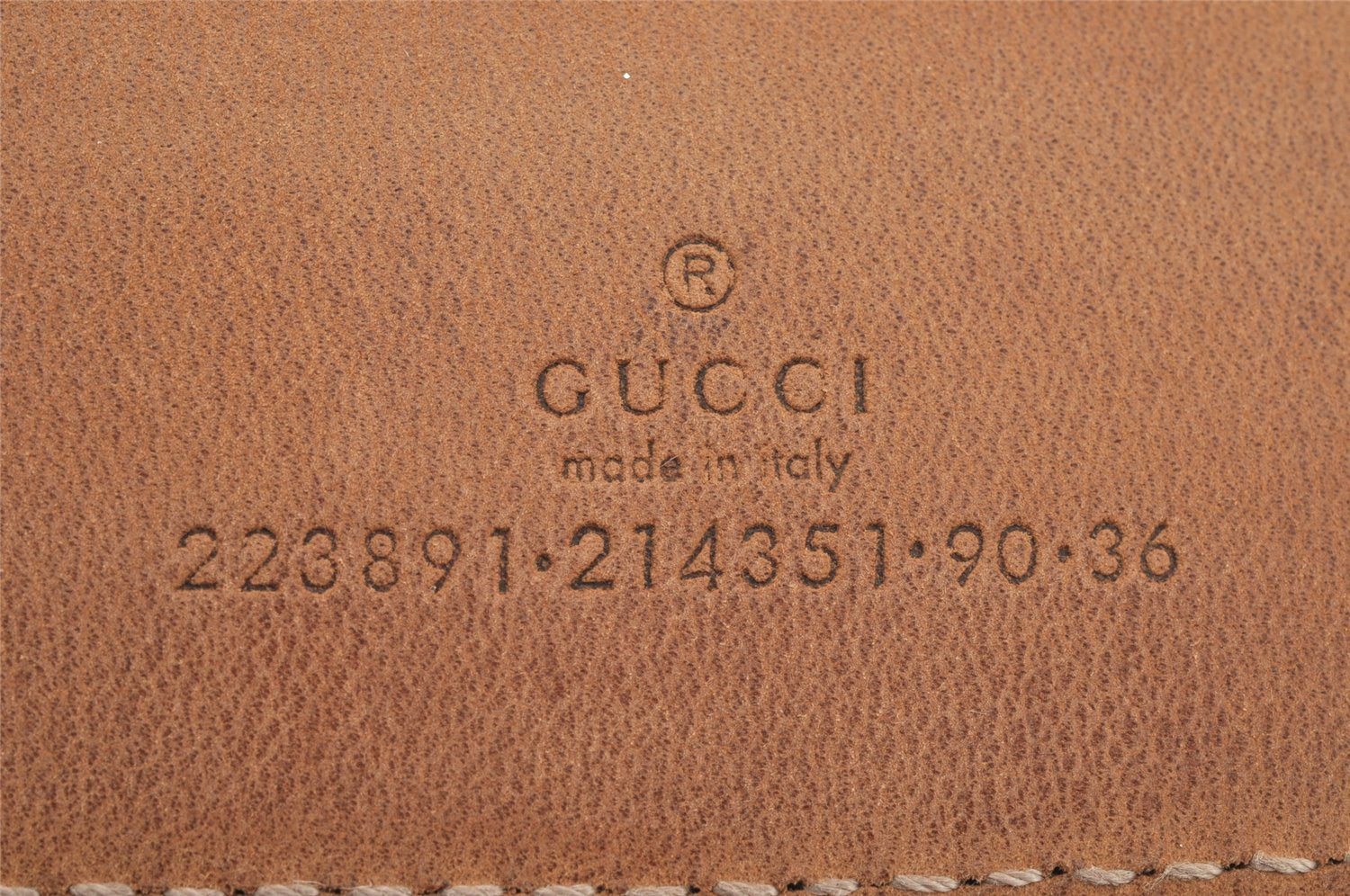 Authentic GUCCI GG Imprime Interlocking G Belt PVC Leather 90 35.4