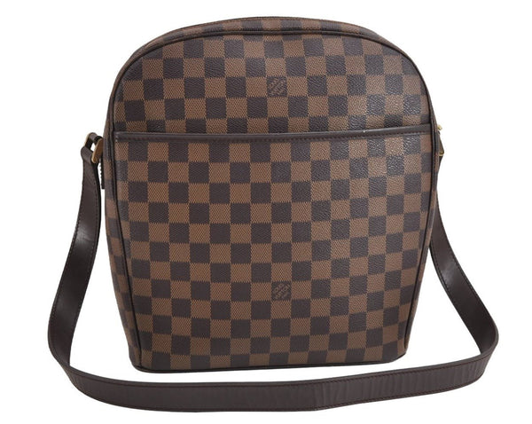 Authentic Louis Vuitton Damier Ipanema GM Shoulder Cross Bag N51292 LV 1970J