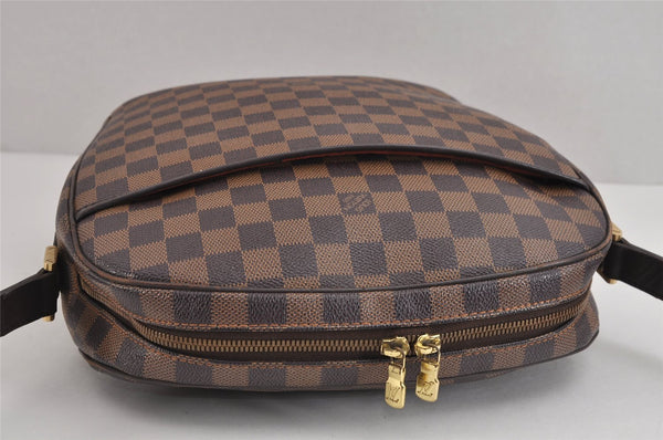 Authentic Louis Vuitton Damier Ipanema GM Shoulder Cross Bag N51292 LV 1970J