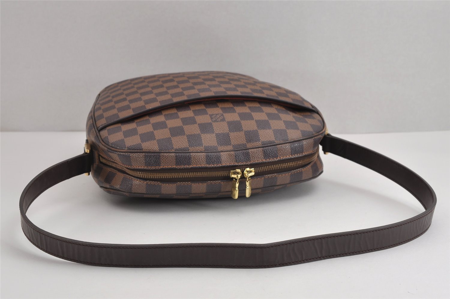 Authentic Louis Vuitton Damier Ipanema GM Shoulder Cross Bag N51292 LV 1970J