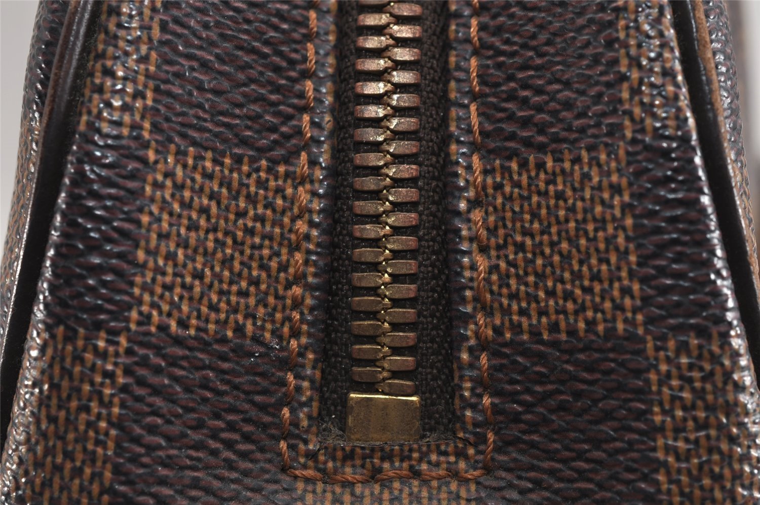 Authentic Louis Vuitton Damier Ipanema GM Shoulder Cross Bag N51292 LV 1970J