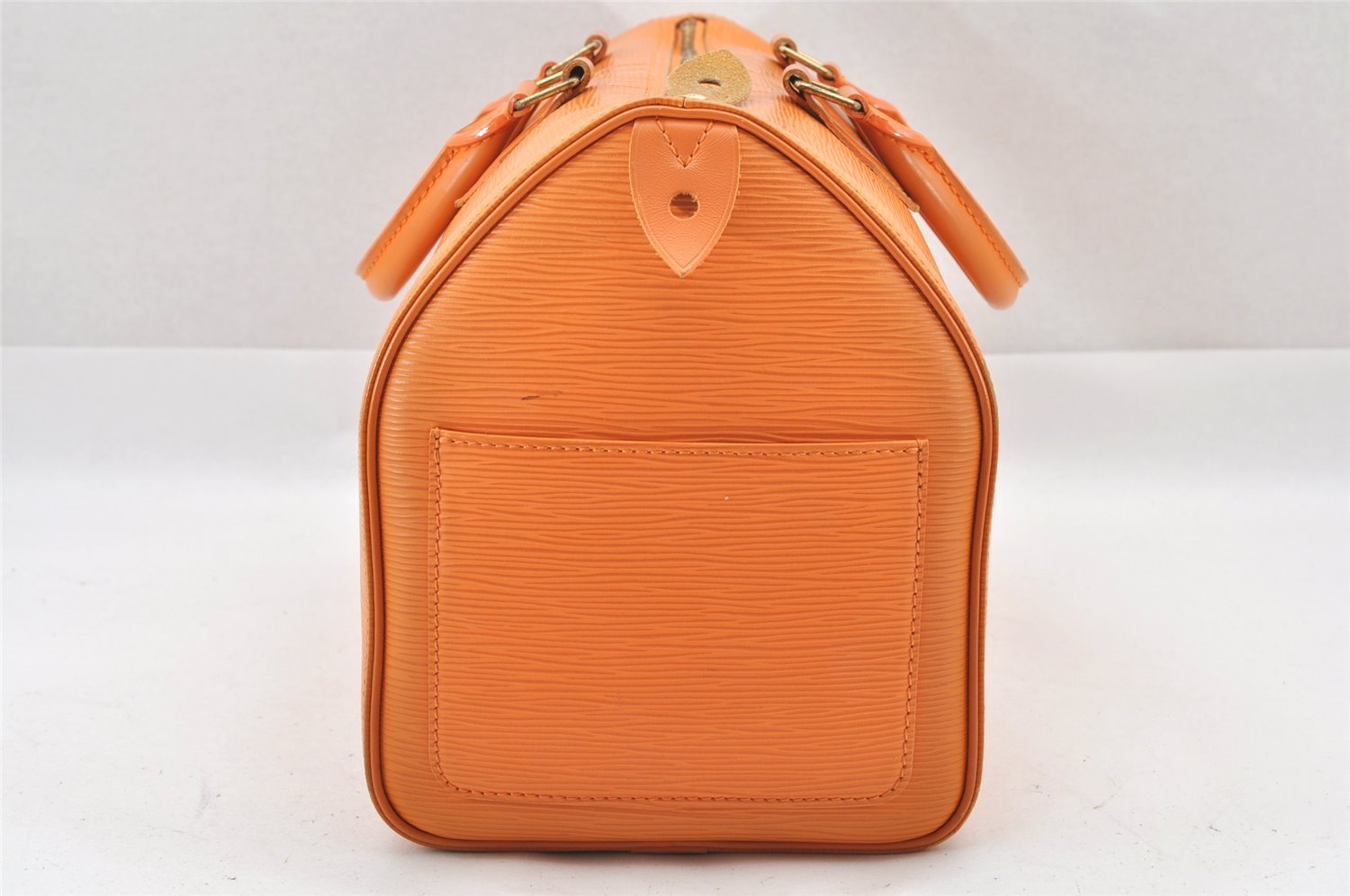 Authentic Louis Vuitton Epi Speedy 30 Hand Boston Bag Orange M5902H LV 1971J