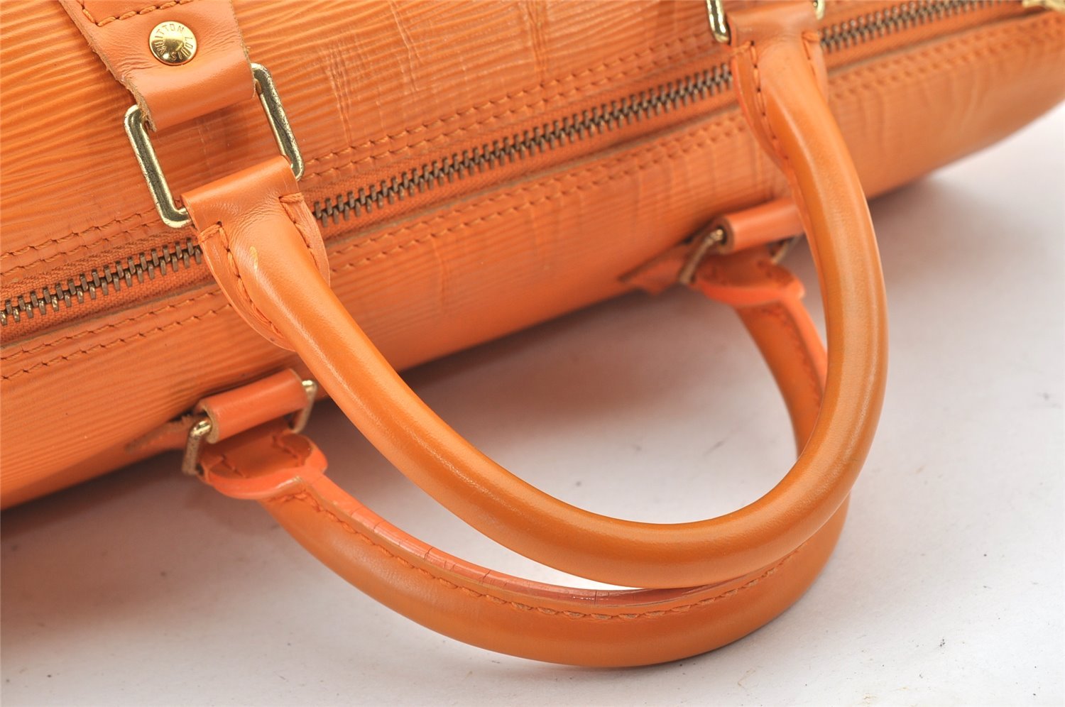 Authentic Louis Vuitton Epi Speedy 30 Hand Boston Bag Orange M5902H LV 1971J