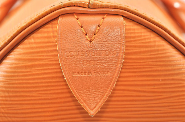 Authentic Louis Vuitton Epi Speedy 30 Hand Boston Bag Orange M5902H LV 1971J